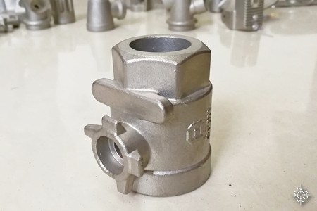 Investment casting pipe fitting 